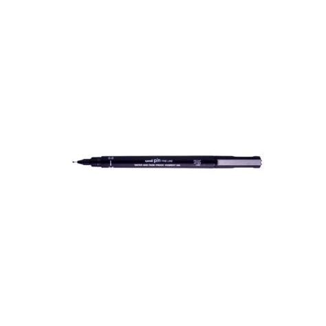 Uni-Ball Pin Fineliner – 0,6 mm, schwarz, 1 Stk., wasserfest