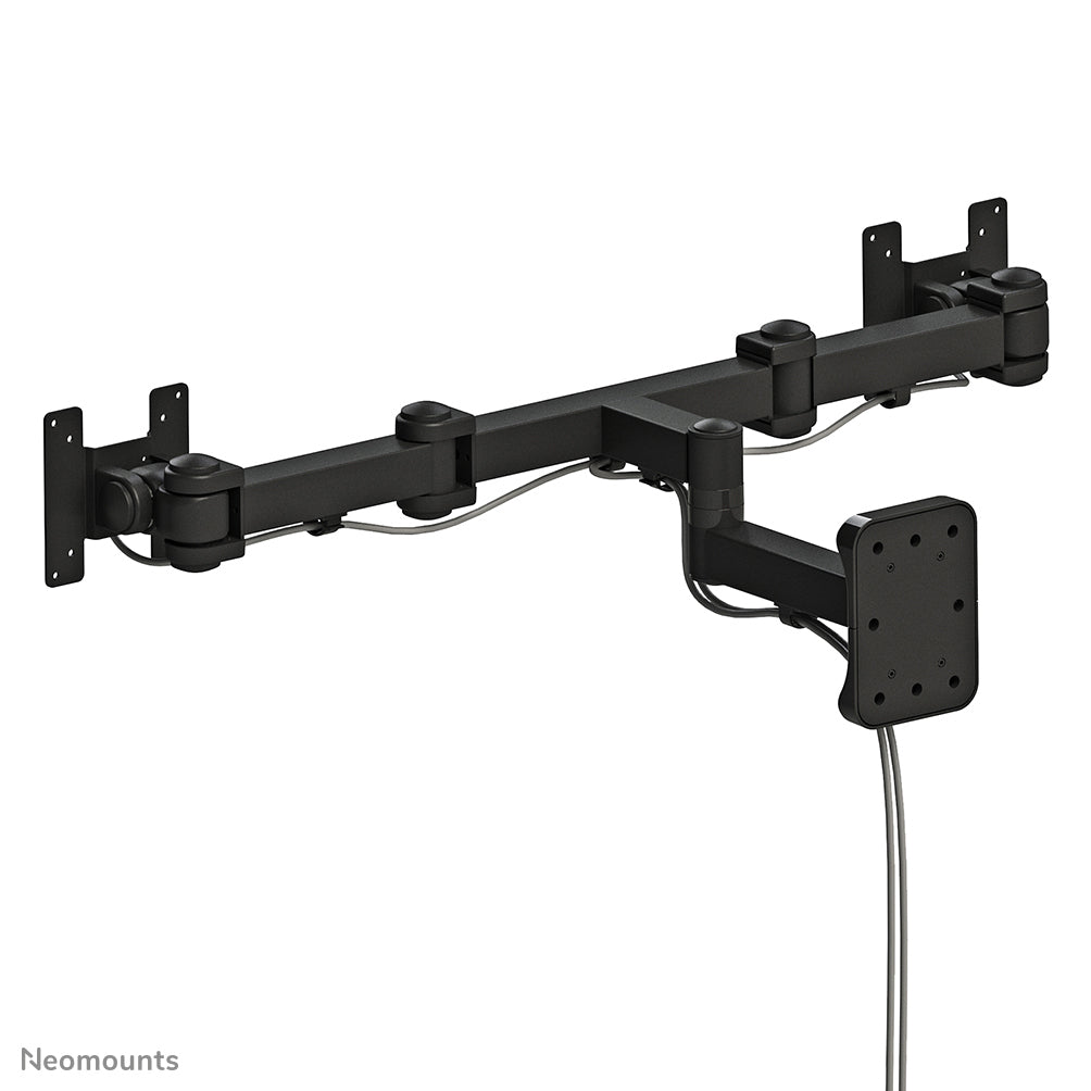 Neomounts FPMA W960D – Wandhalterung, 2 Monitore, Wand, bis 23", VESA 75 × 75 mm, 12 kg, neigbar, schwarz