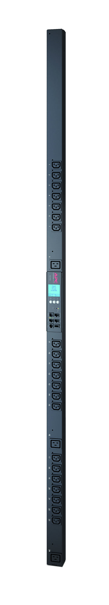 APC Rack-PDU – Ausgangsmessung, Senkrecht 0U, 16 A 200–230 V, 21×C13 + 3×C19