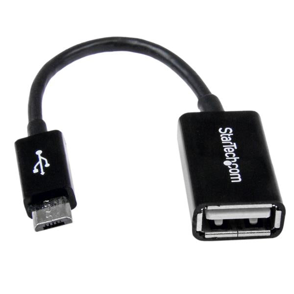 StarTech.com USB-Adapter Micro-USB-B auf USB-A – USB 2.0 (480 Mbit/s) – Schwarz