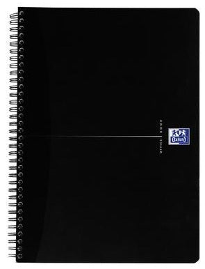 Elba Oxford Spiralheft – A4 – kariert 5 mm – 90 Seiten – 90 g/m² – Spiralbindung, schwarz