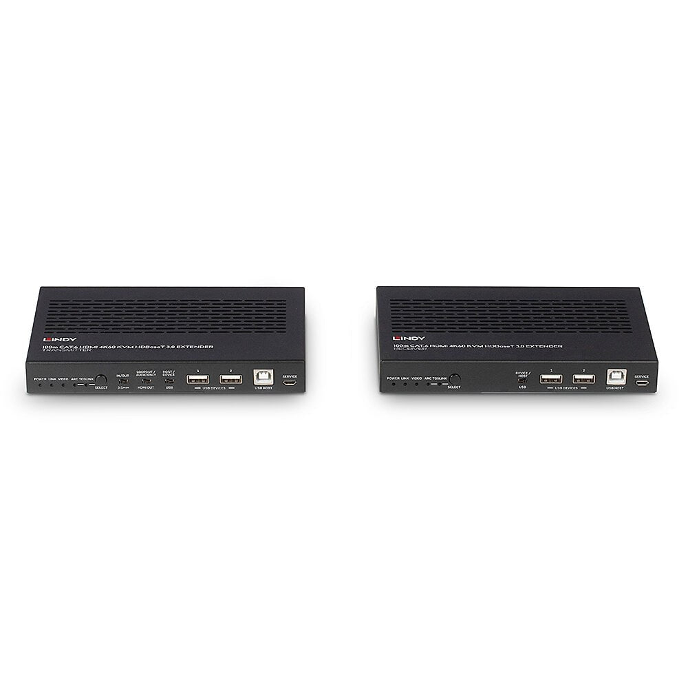 Lindy HDMI KVM-Extender über HDBaseT (Cat6A), bis 100 m, 4K (3840 × 2160)