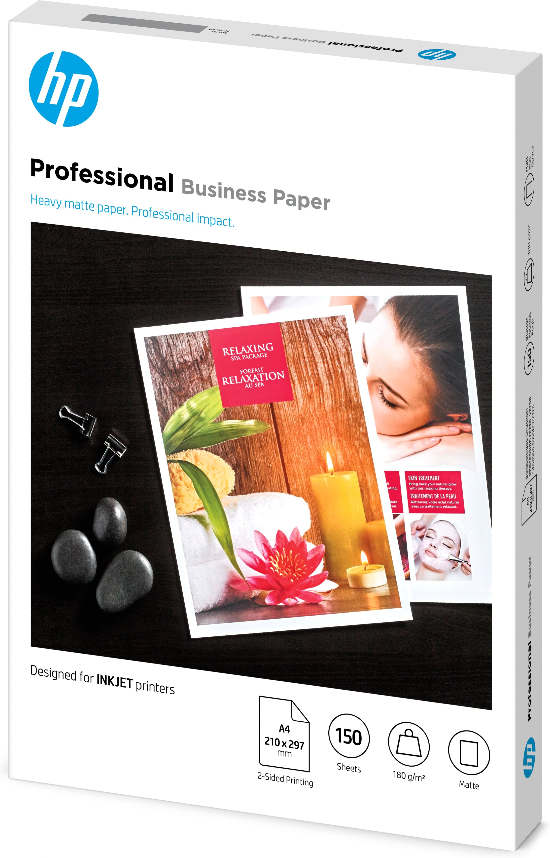 HP Professionelles Fotopapier – matt, A4, 180 g/m², 150 Blatt, FSC-zertifiziert – für Tintenstrahldrucker