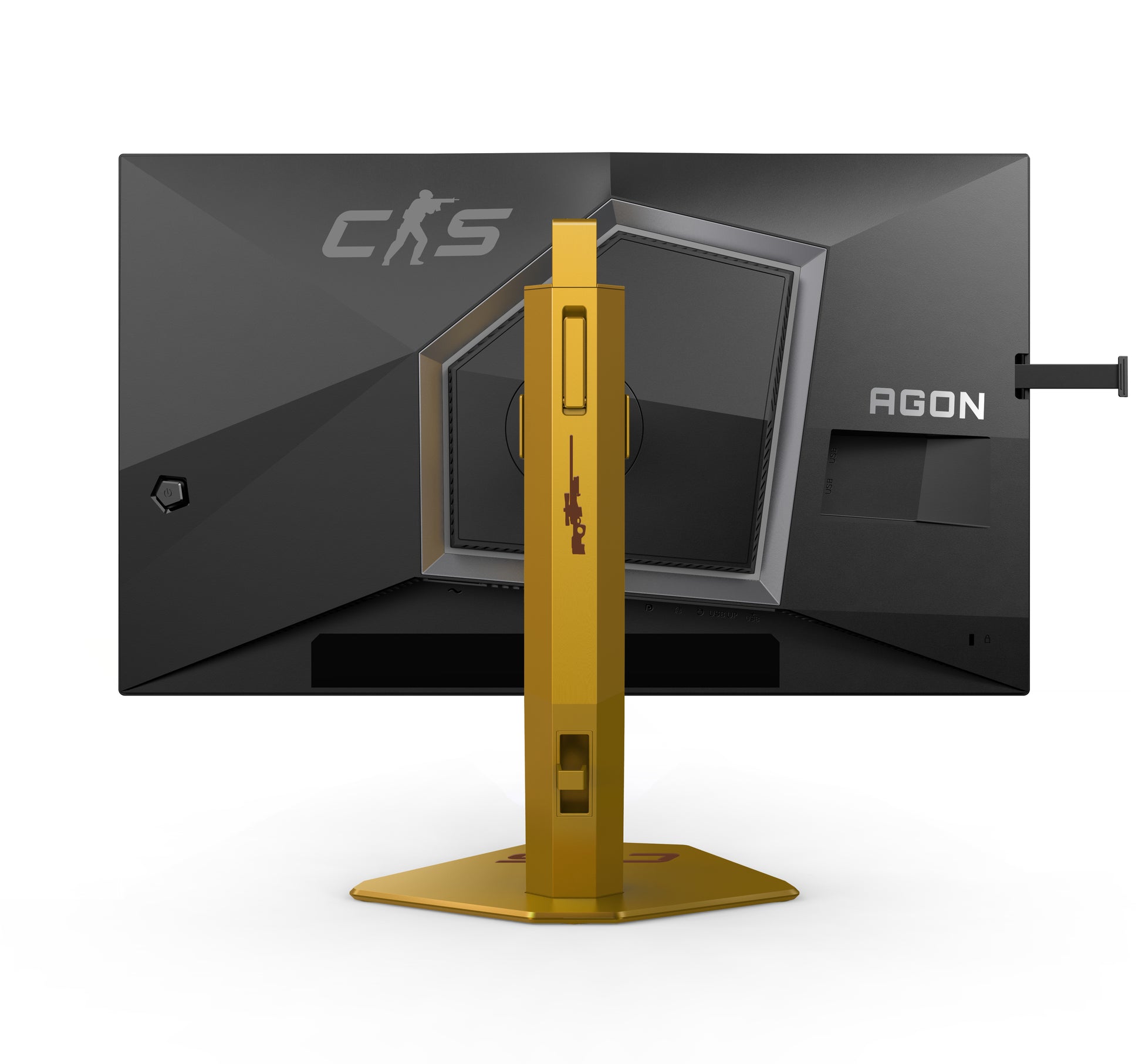AOC CS24A – Monitor, 24,1", 500 cd/m², Webcam, USB-Hub, Lautsprecher, Adaptive Sync, VESA 100 × 100, Schwarz
