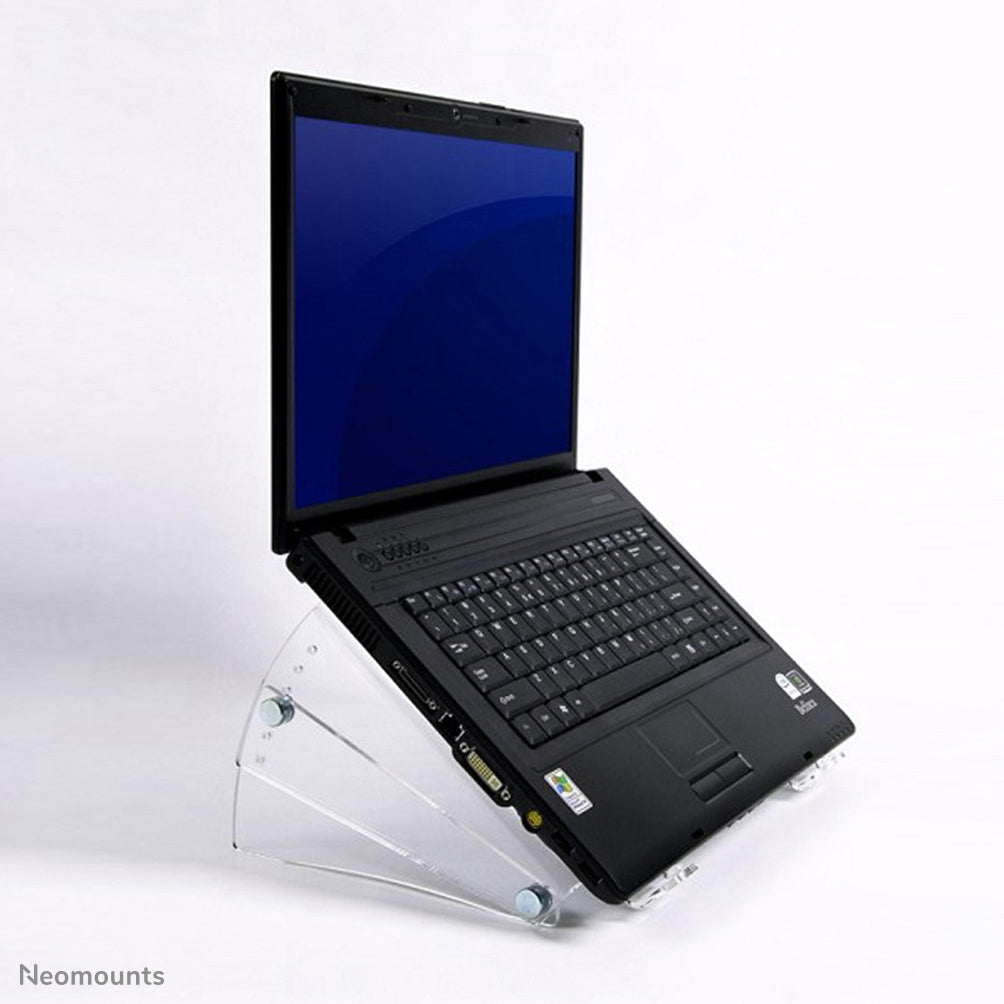 Neomounts Laptop-Ständer – bis 22", höhenverstellbar, neigbar – Transparent