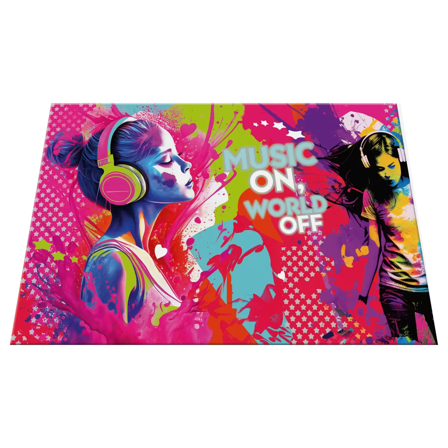 HERMA Schreibunterlage – Music Girl – 550 × 350 mm – Karton, rutschfest