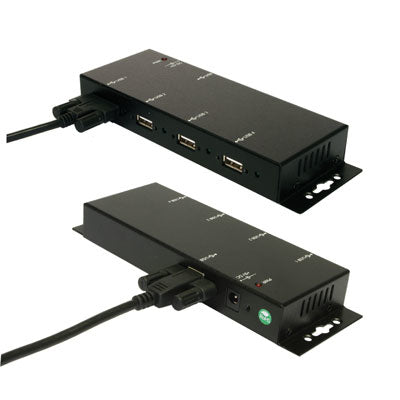 EXSYS EX-1166HMV USB-Hub – USB 2.0, 4× USB-A, für Windows/Mac/Linux