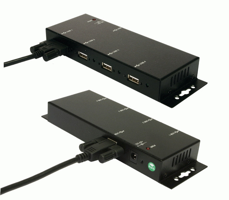 EXSYS EX-1166HMV USB-Hub – USB 2.0, 4× USB-A, für Windows/Mac/Linux
