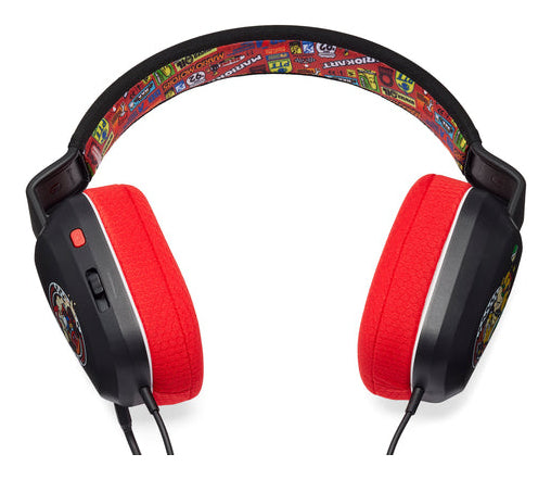 PowerA NSHS0398 Gaming-Headset – Over-Ear, Stereo, Kabelgebunden, 3,5 mm Klinke, für Nintendo Switch, Schwarz/Rot