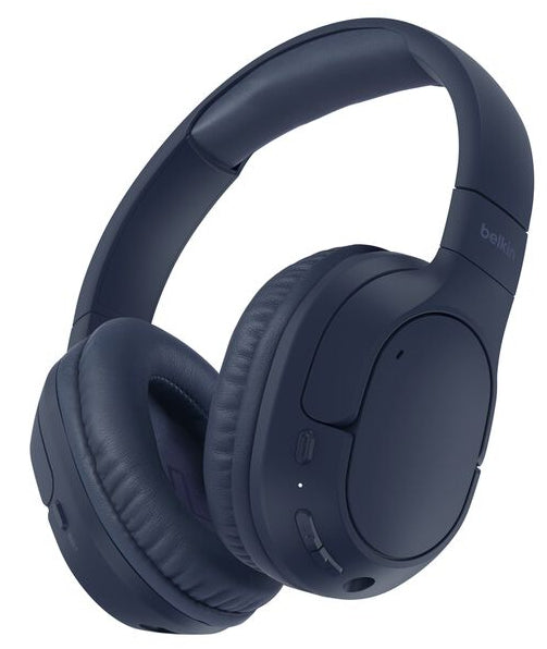 Belkin SoundForm Surround – Over-Ear Kopfhörer – kabelgebunden, Surround-Sound – Blau