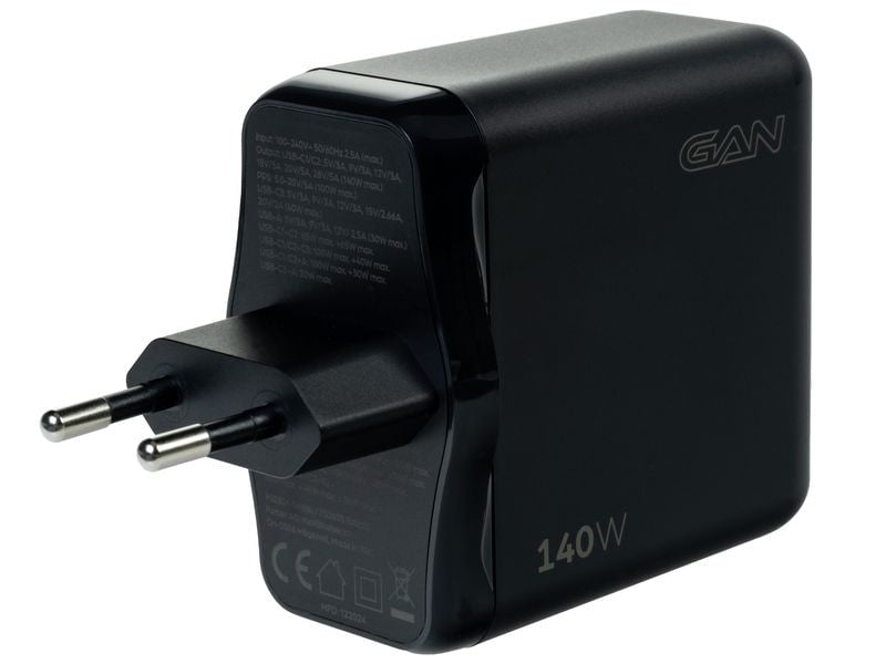 ONIT GaN-Netzteil – 140 W, 3× USB-C + 1× USB-A, PD, PPS, QC