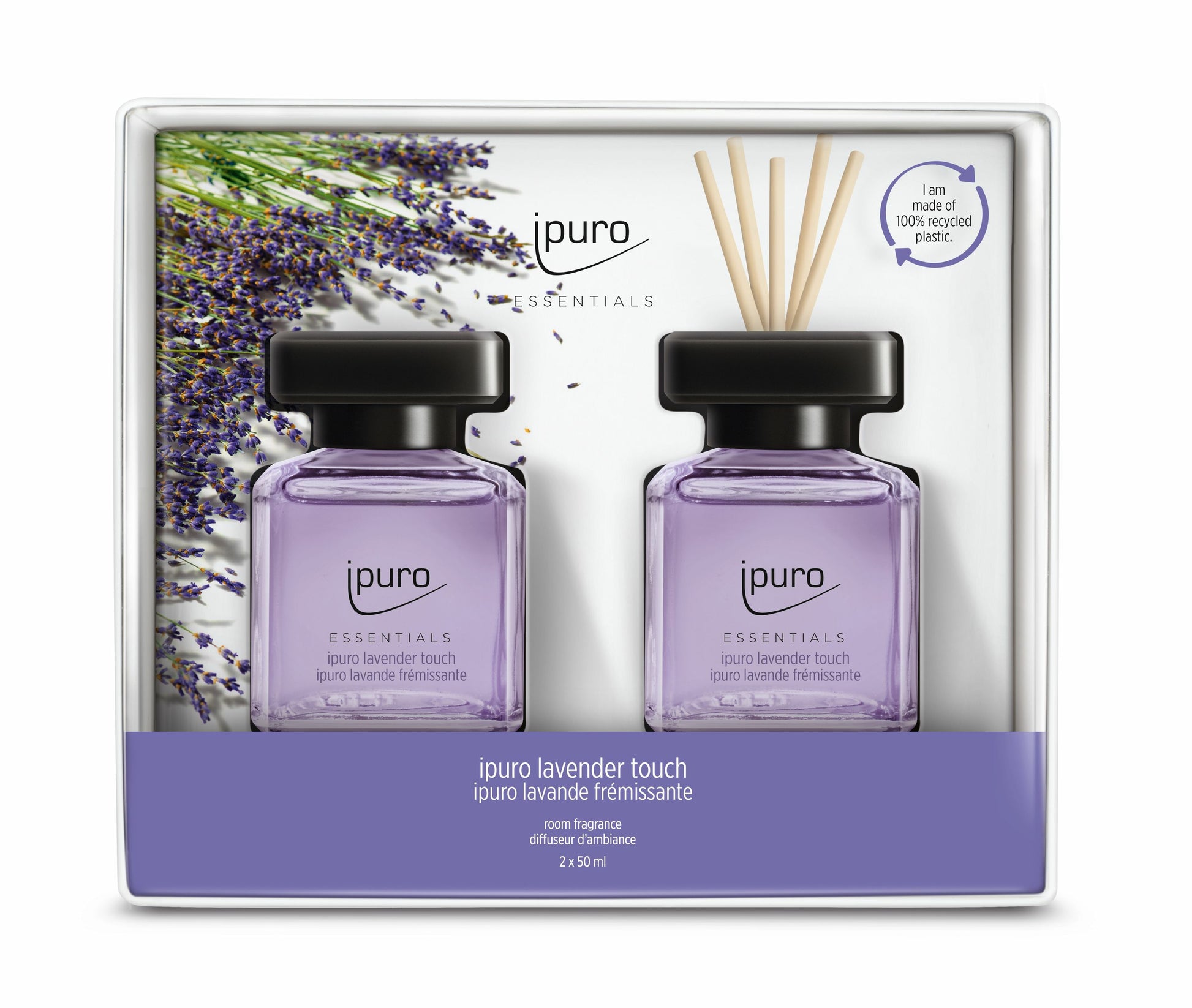 ipuro Lavendel – Geschenkset, 2 × 50 ml