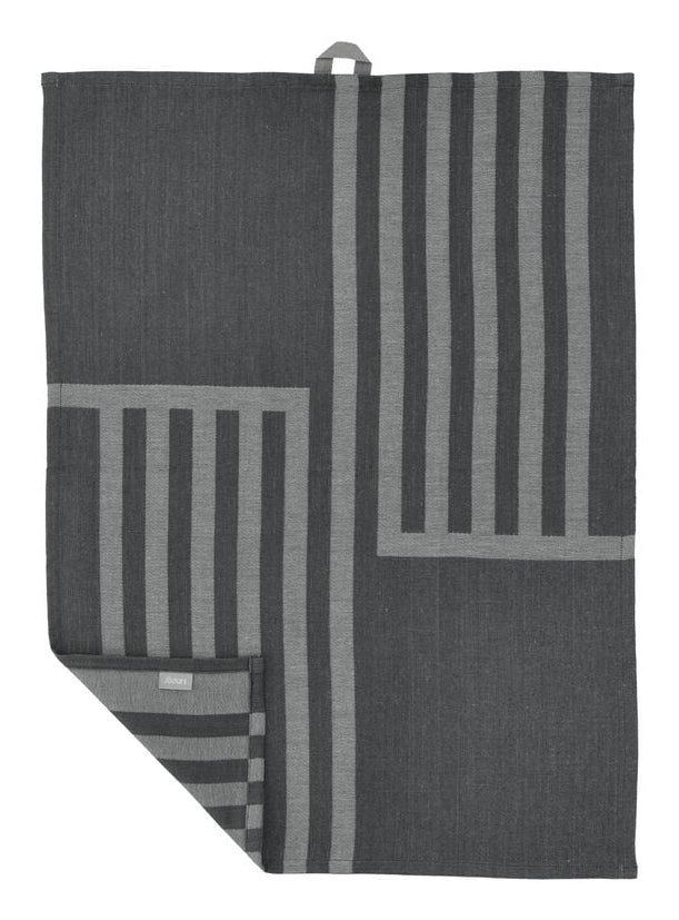 Södahl Geschirrtuch Reflection – Grau – 50 × 70 cm – Baumwolle – 2er-Set