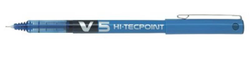 Pilot Hi-Tecpoint V5 – Tintenroller, mit Kappe, 0,3 mm, blau