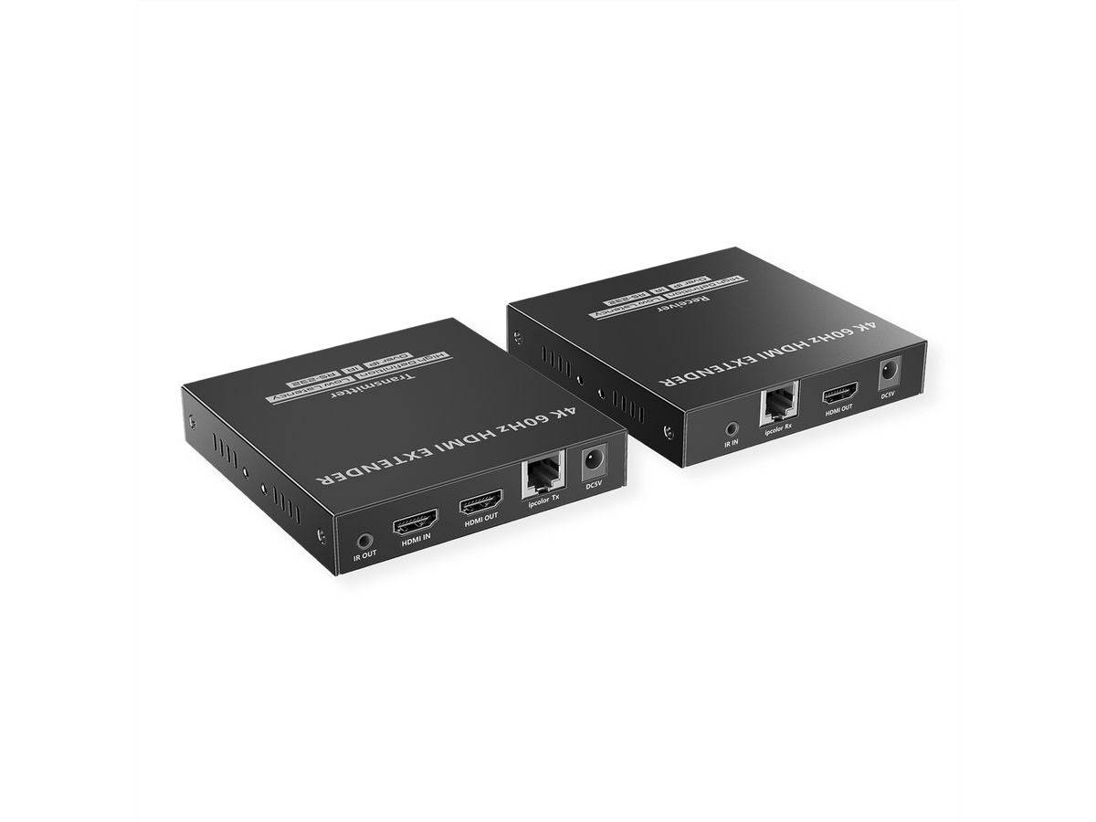 VALUE HDMI-Verlängerung über IP – bis 120 m, 4K (3840 × 2160) @ 60 Hz, 2× HDMI, RS-232/IR, HDCP 1.4/2.2