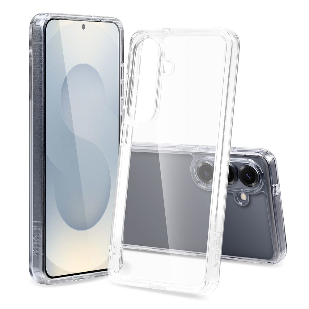 nevox StyleShell SHOCKFlex Backcover – für Samsung Galaxy S26, PC+TPU, Transparent