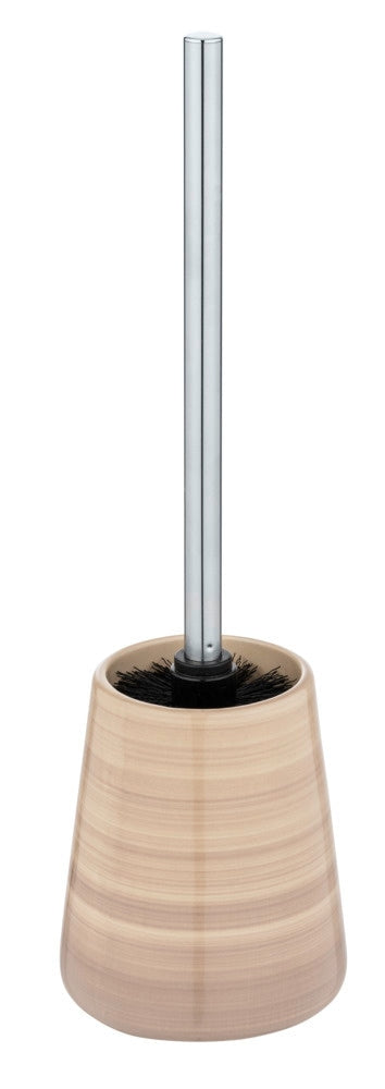 Wenko – WC-Bürstenset – Keramik, Braun, H 39,5 cm, Ø 7,5 cm