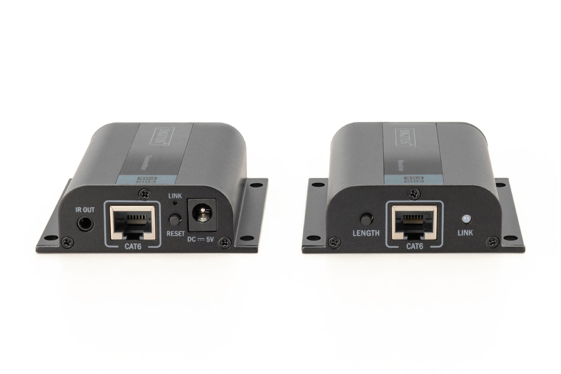 Digitus HDMI-Extender-Set – 1080p, 50 m, Cat6/Cat6a/Cat7 – Schwarz, Metall
