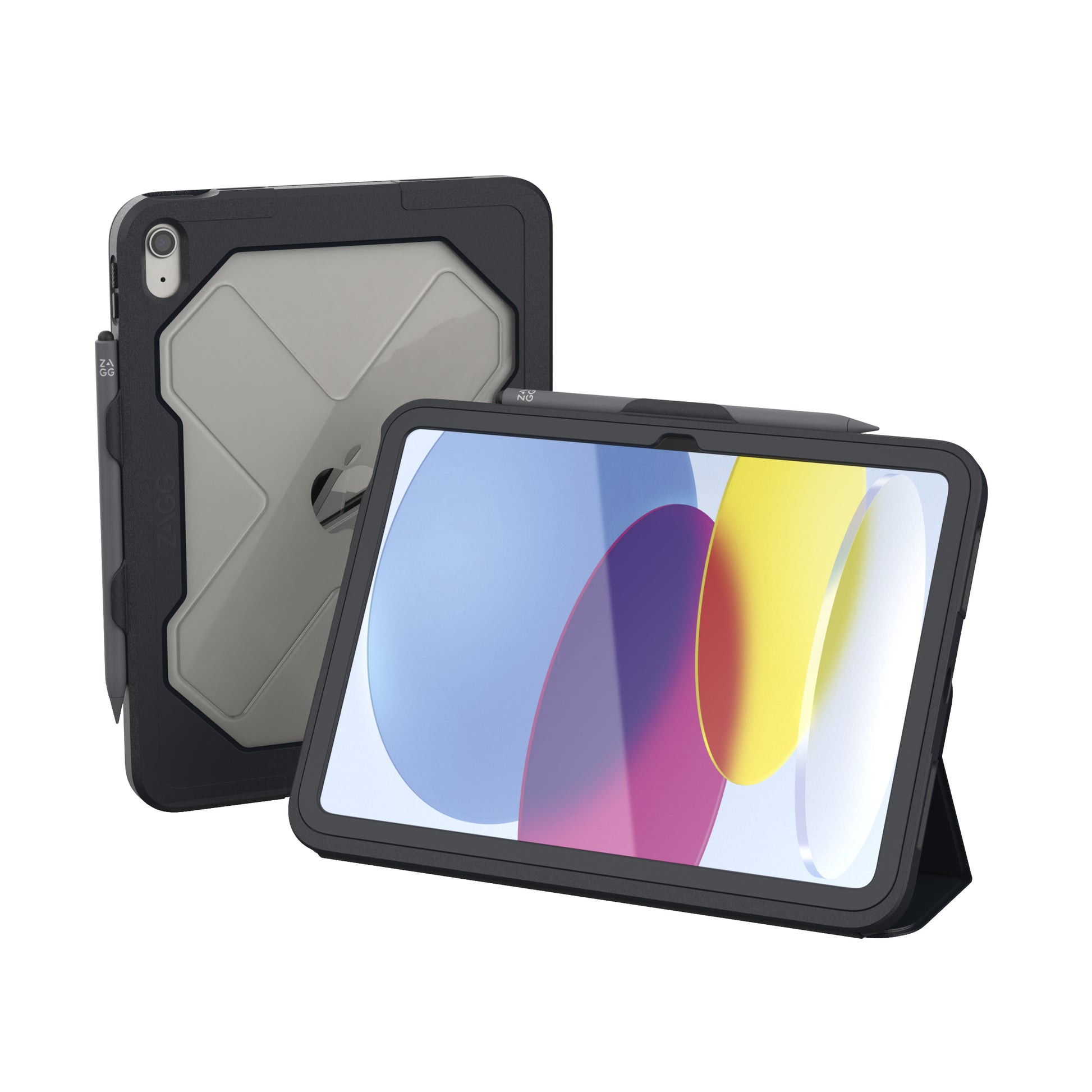 ZAGG Tablet-Hülle für iPad 10,9" (10. Gen.) – Karbon