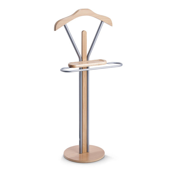 Zeller Present Garderobenständer – MDF, Braun, 44 × 30 × 108 cm