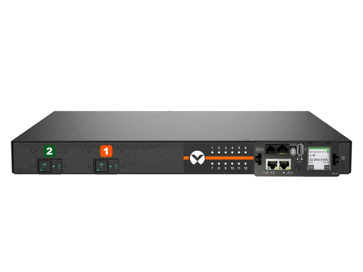 Vertiv Geist MGU5M1R6-12CF13-3PS6B2H10-S – Rack-PDU geschaltet, 12× IEC (C13/C19), 32 A, IEC 60309
