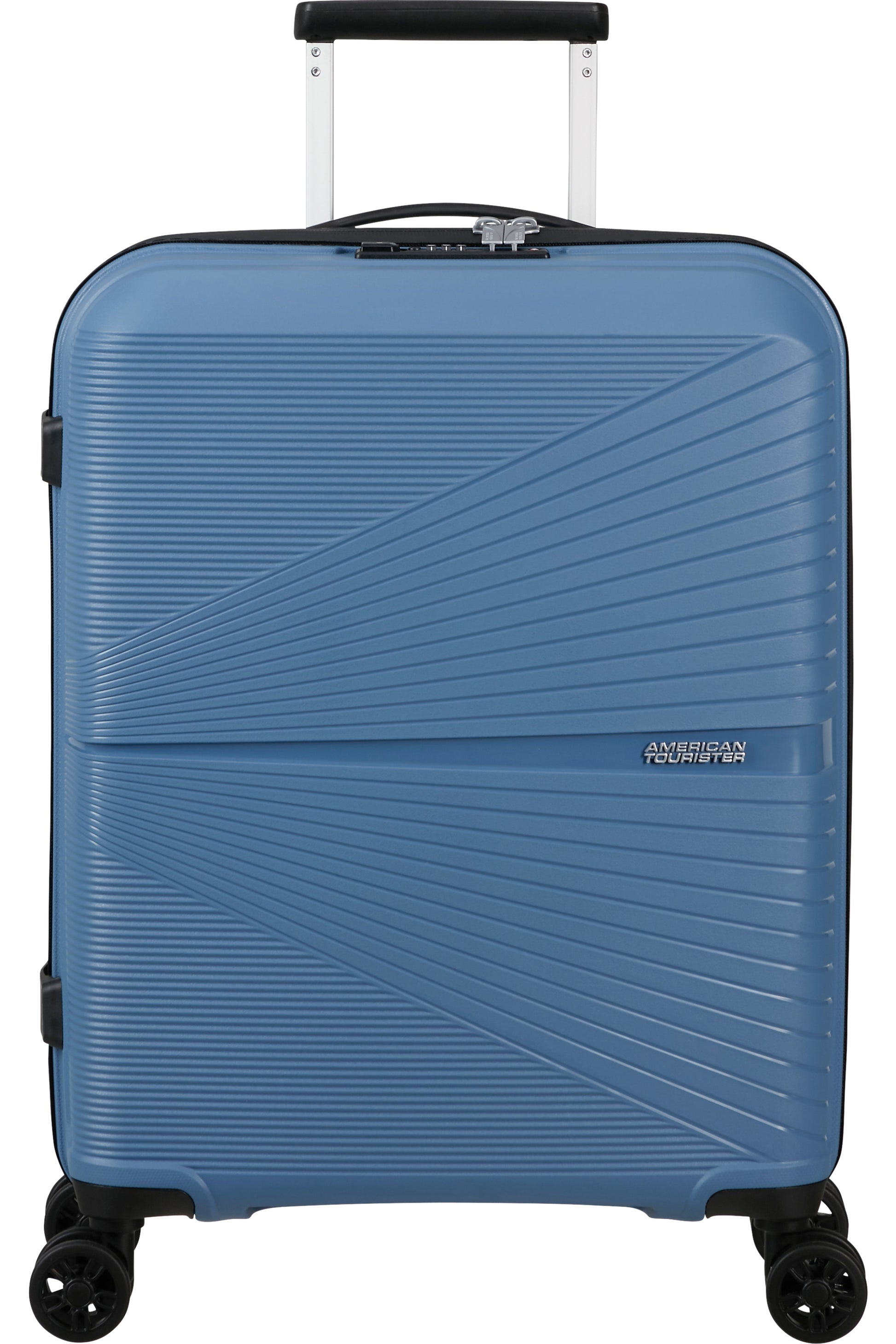 American Tourister Handgepäck-Trolley – Hartschale PP, 4 Doppelrollen, mit TSA, Coronet Blue, 40 × 50 × 20 cm