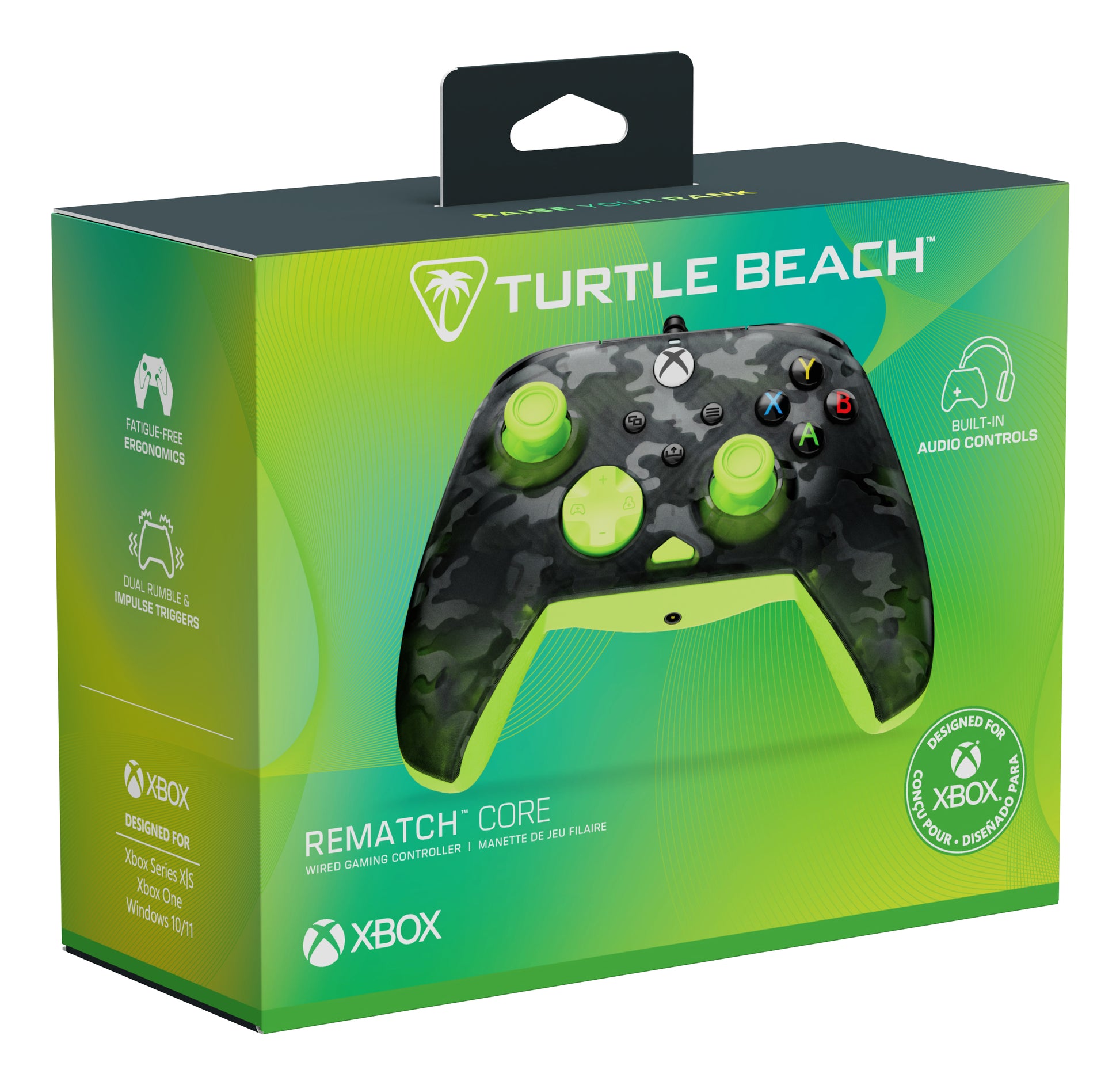Turtle Beach Gamepad Rematch Core – für Xbox Series X/S, Xbox One, PC, USB-C