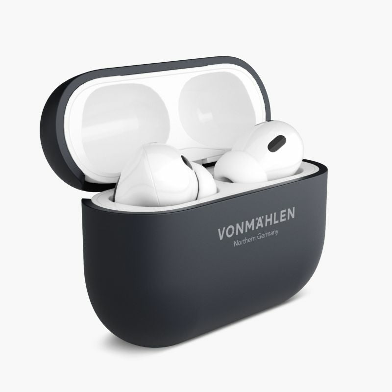 Vonmählen Thin Case – Schutzhülle – für Apple AirPods (2. Gen.) – kabelloses Laden, fallbeständig – Navy