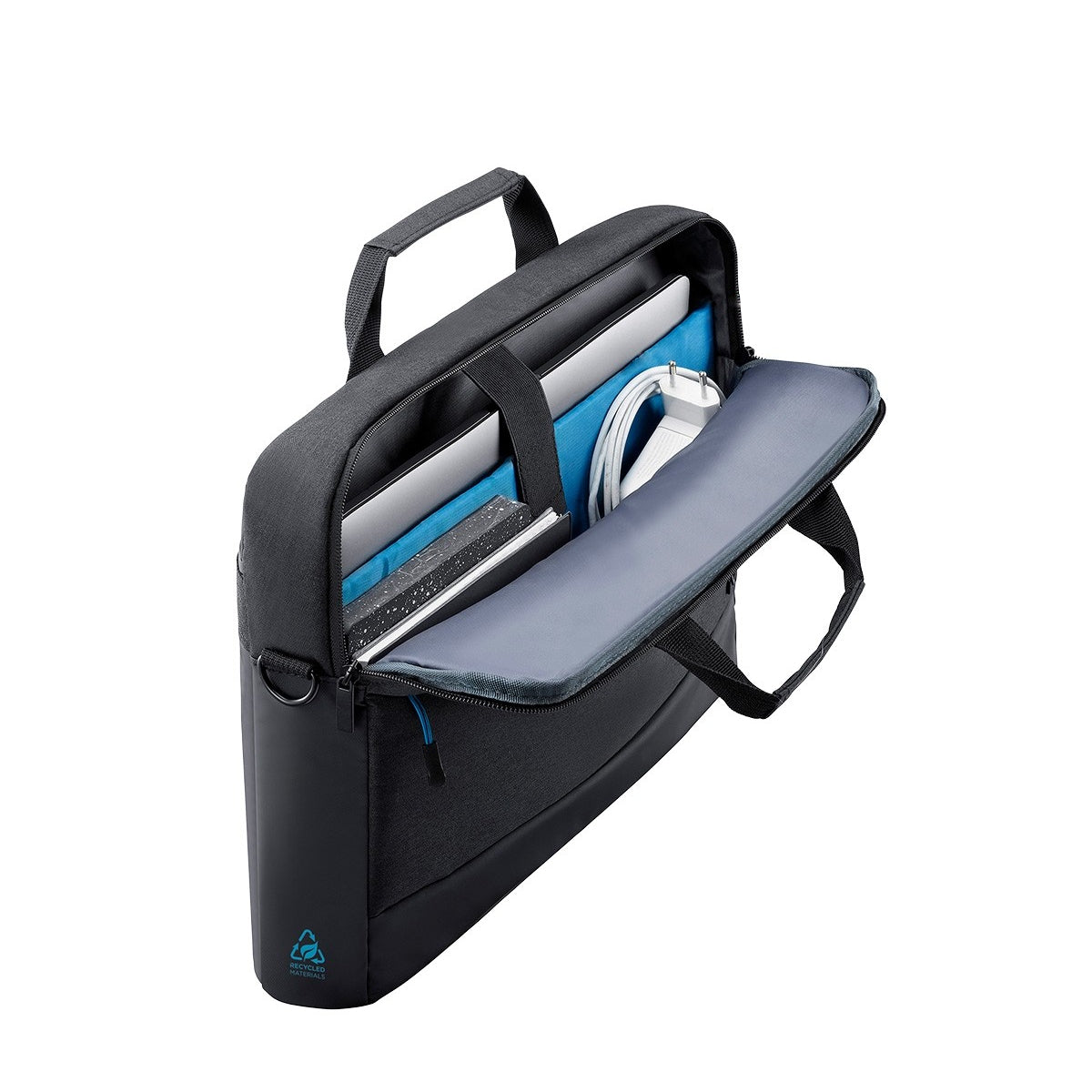 Mobilis Notebook-Tasche für Notebooks bis 14" – wasserdicht, 35% recycelt (GRS) – Schwarz