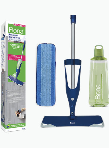 Bona CA202020012 – Sprühwischer-Set – Wischbreite 10,5 cm, Sprühfunktion, Blau