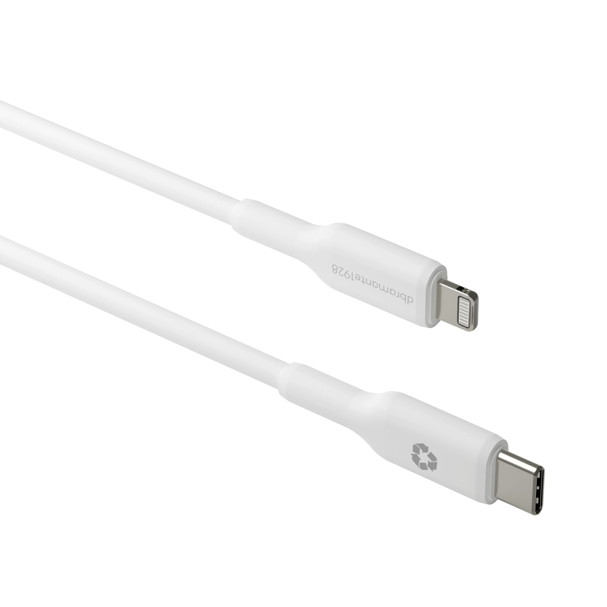 dbramante1928 Daten- & Ladekabel – USB-C auf Lightning 1 m, PD 27 W, Weiss – für iPhone/iPad