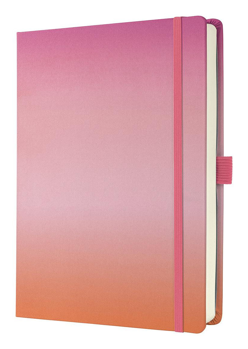 Sigel Notizbuch, A5+, punktkariert, Fadenheftung, Hardcover, 200 Seiten, 120 g/m² – mehrfarbig