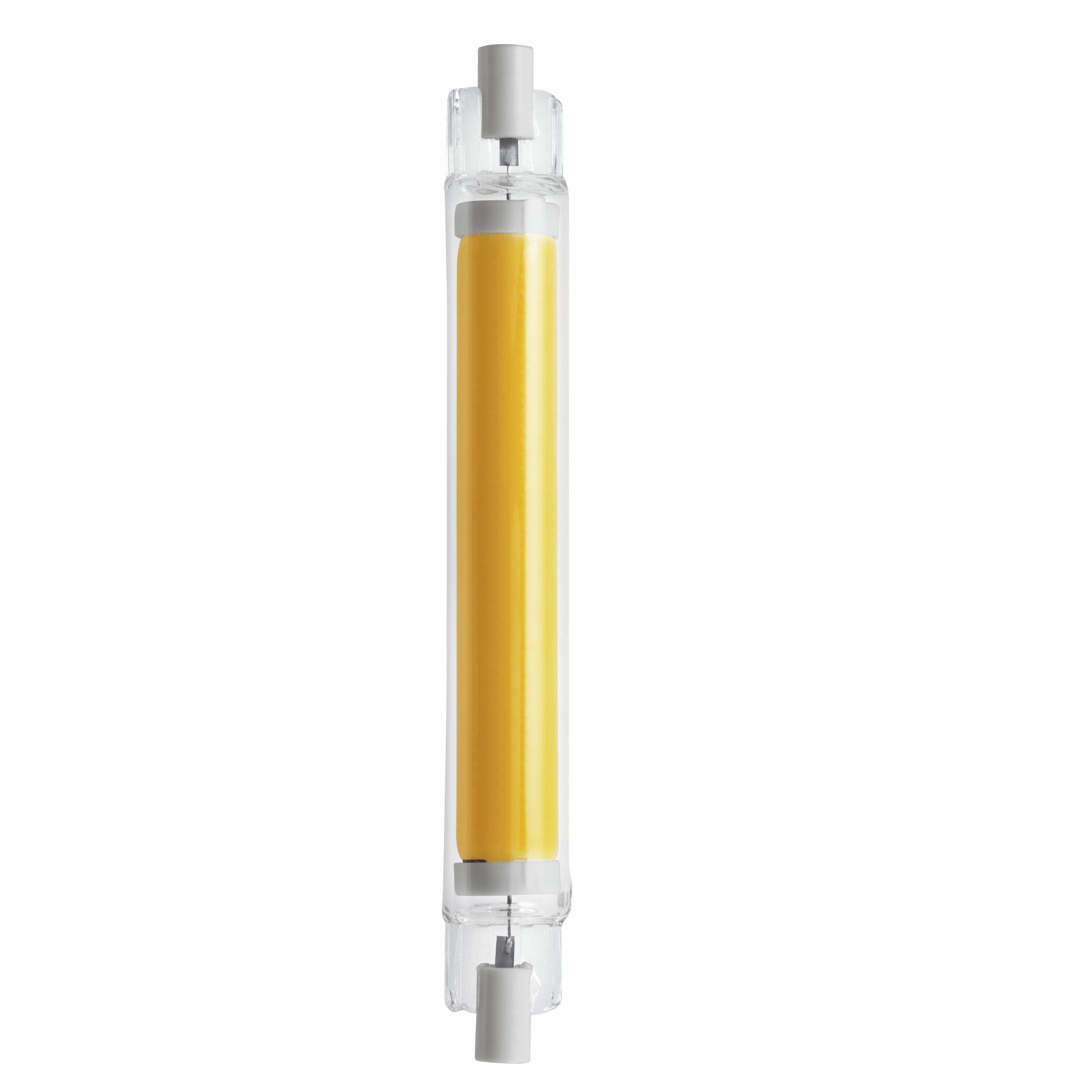 EGLO Leuchtmittel R7s (Rohrförmig) – Warmweiss 2700 K, 1055 lm, 9 W – 1 Stk., Transparent/Glas