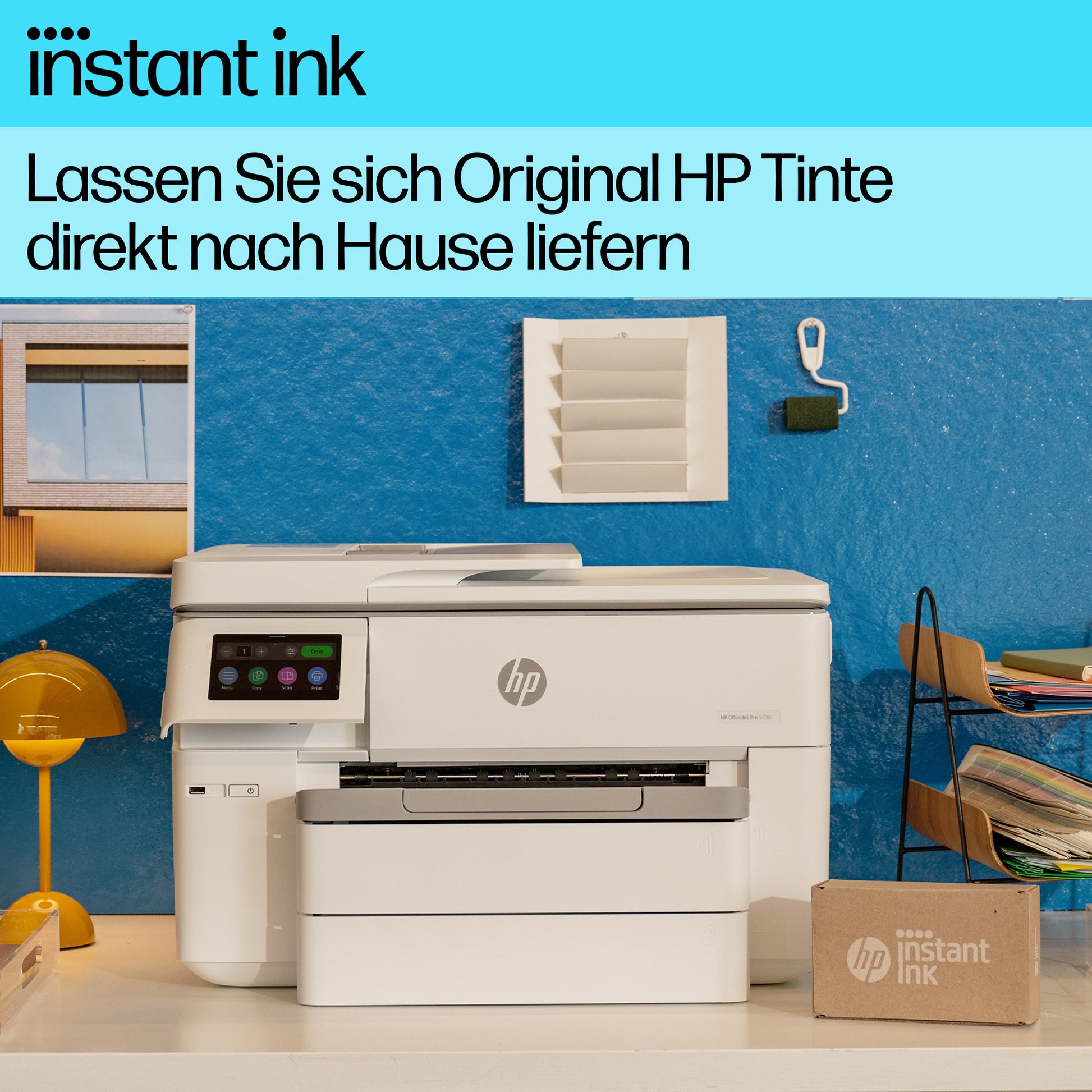 HP OfficeJet Pro 9730e – Grossformat Tintenstrahl-MFP 17" – USB/LAN/WLAN – Duplex, Duplex-ADF, 35 Blatt ADF