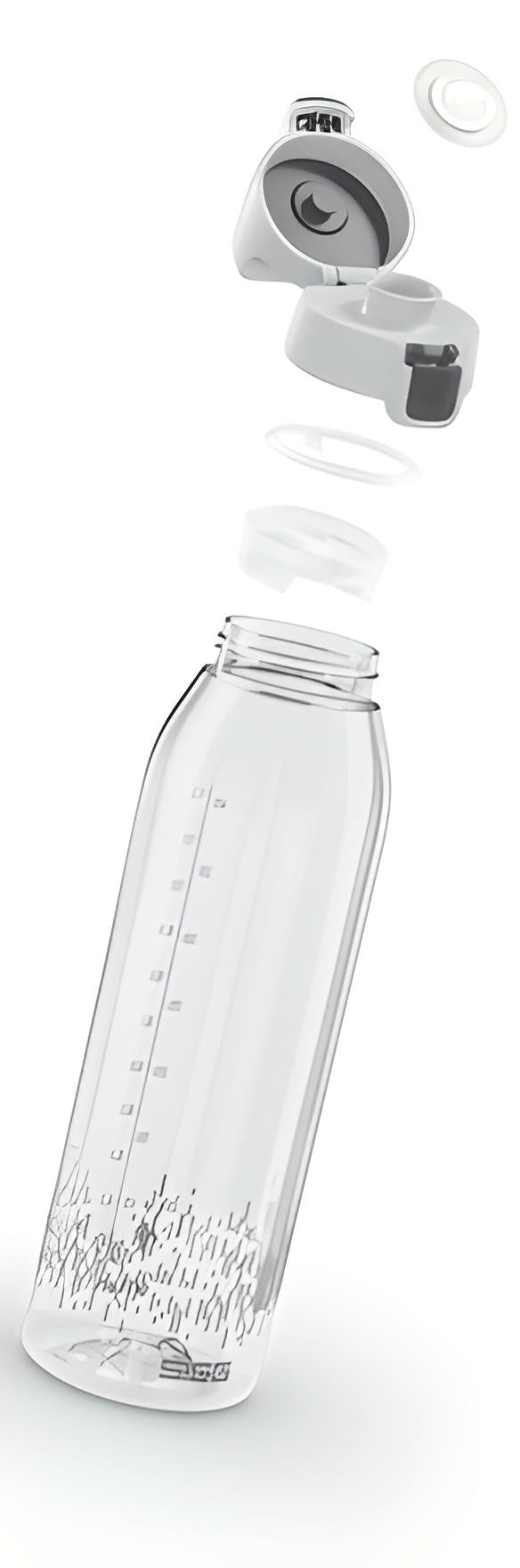 SIGG Total Clear One Trinkflasche 1,5 l – Tritan, Druckknopfdeckel, Anthrazit