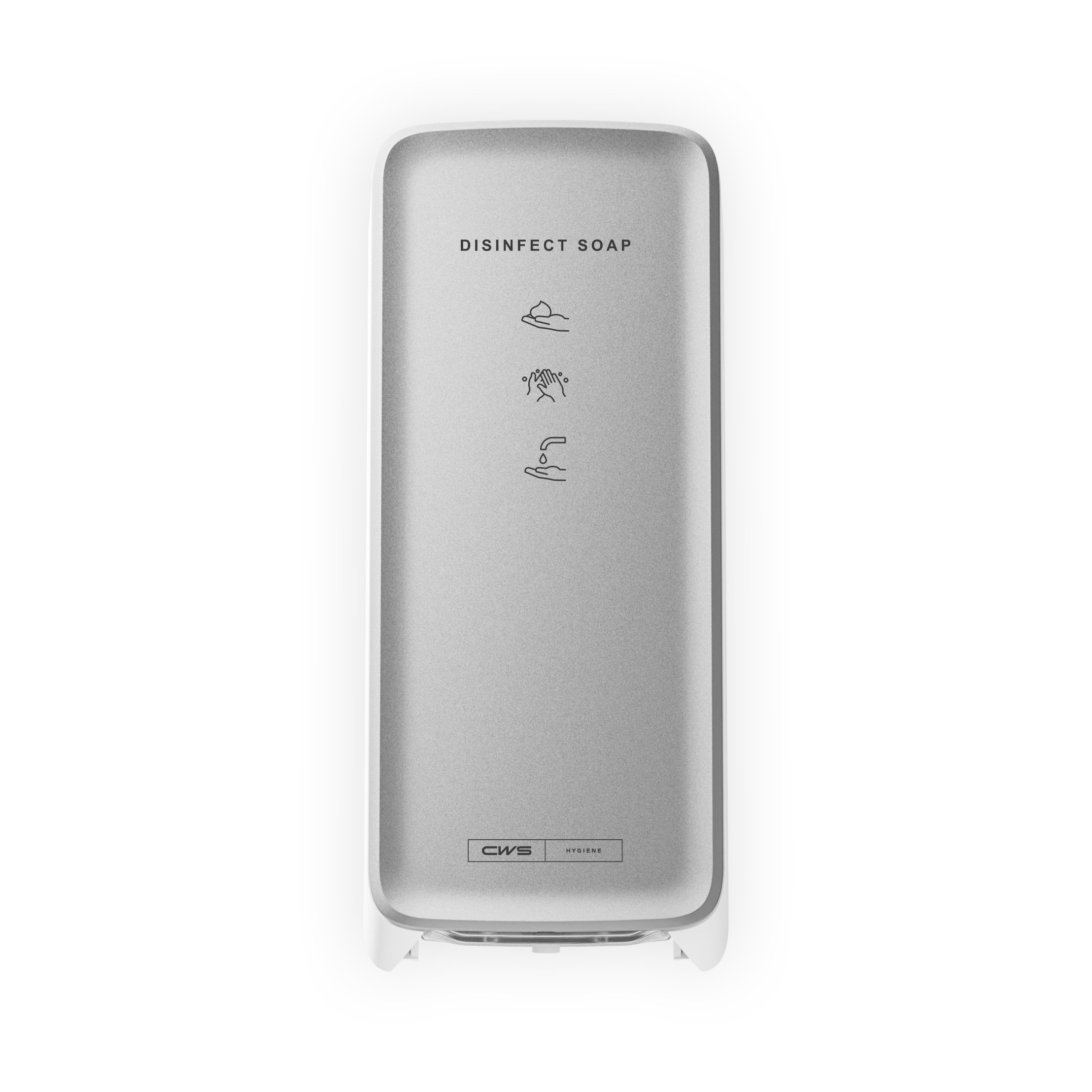 CWS Frontblende – für PureLine Desinfektionsschaum, silber