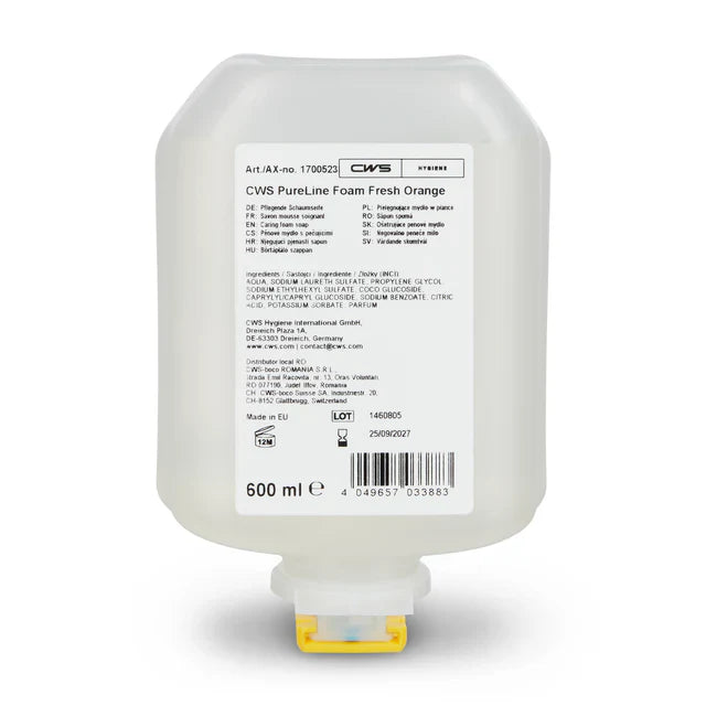 Cws Schaumseife – Orangenblüte – für PureLine Schaumseifenspender – 8 × 600 ml
