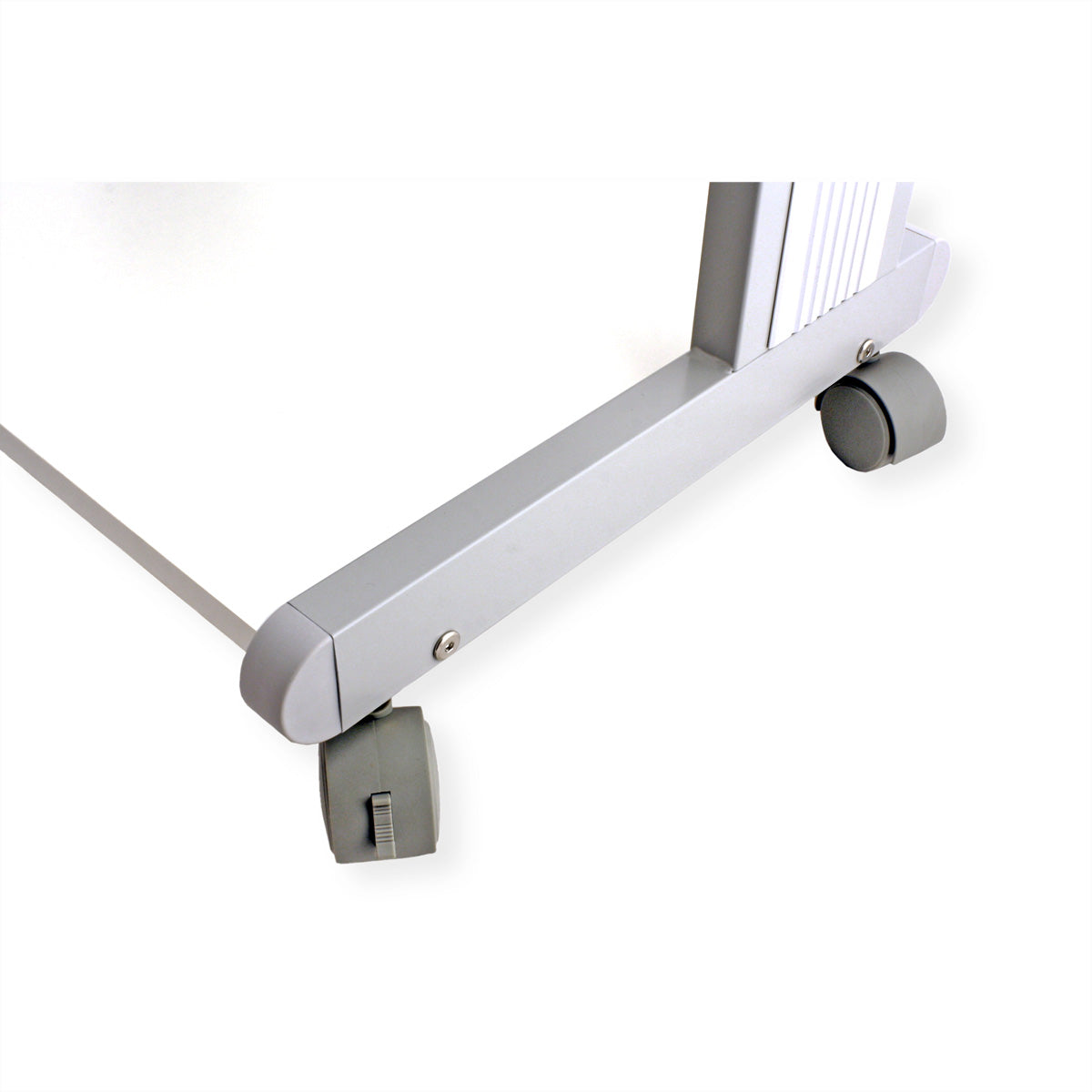 ROLINE Laptop-/Gerätewagen, 46 × 39 cm, 30 kg, lichtgrau/weiss, Metallgestell, 4 Rollen (2 feststellbar)