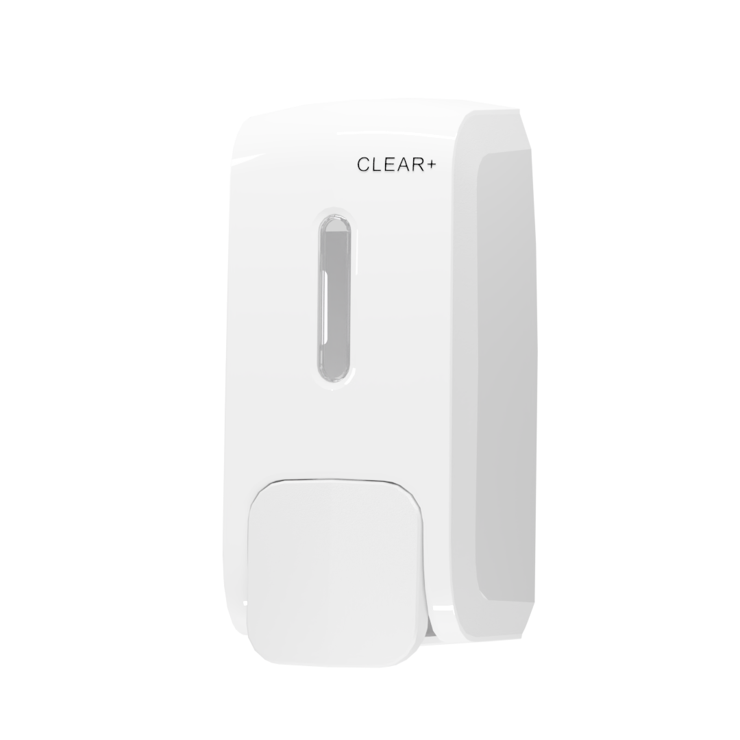 Clear+ Manueller Seifenspender – Wandmontage – 500 ml, PP und ABS