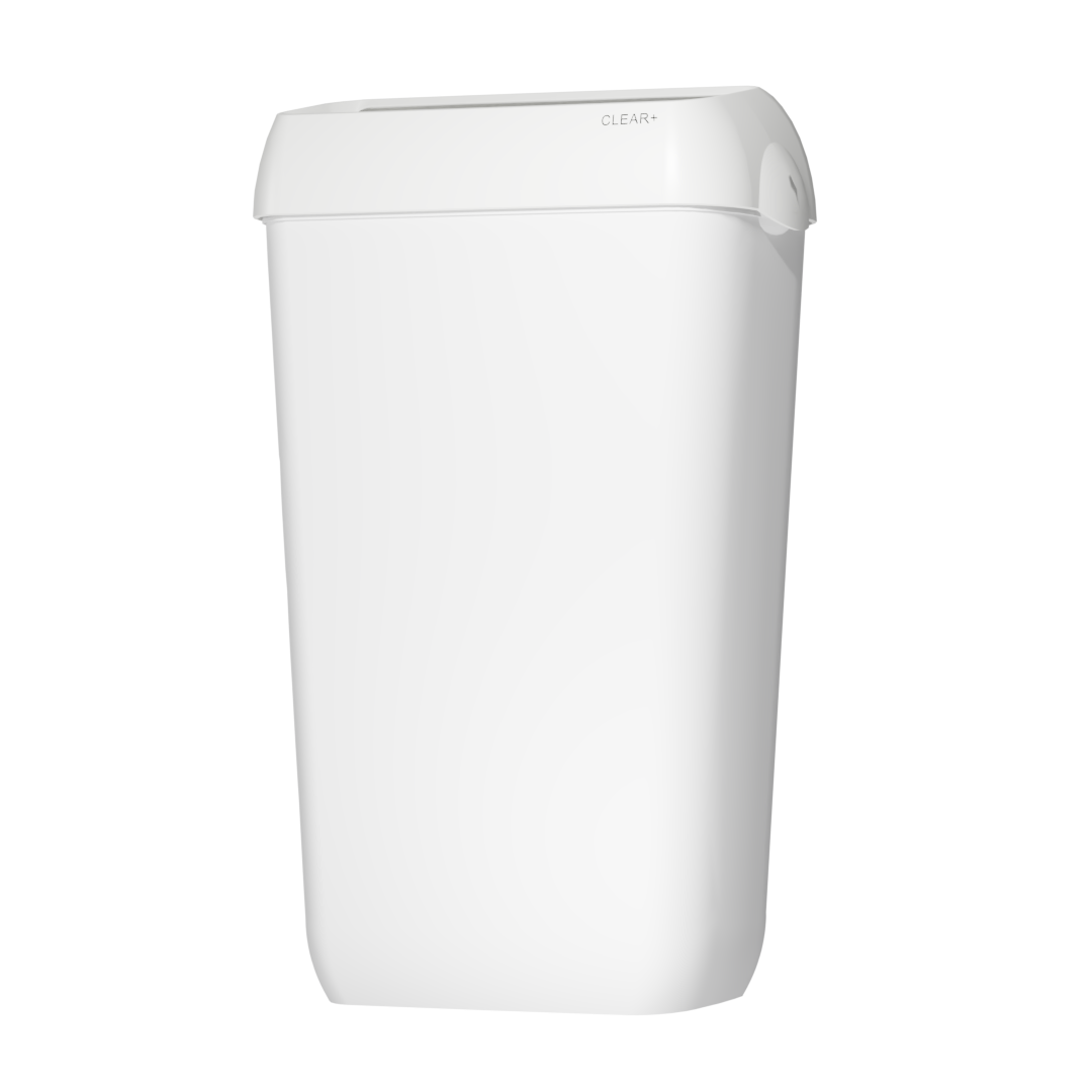 Clear+ Wandabfallbehälter – 43 l – Kunststoff (PP/ABS) – mit Deckel