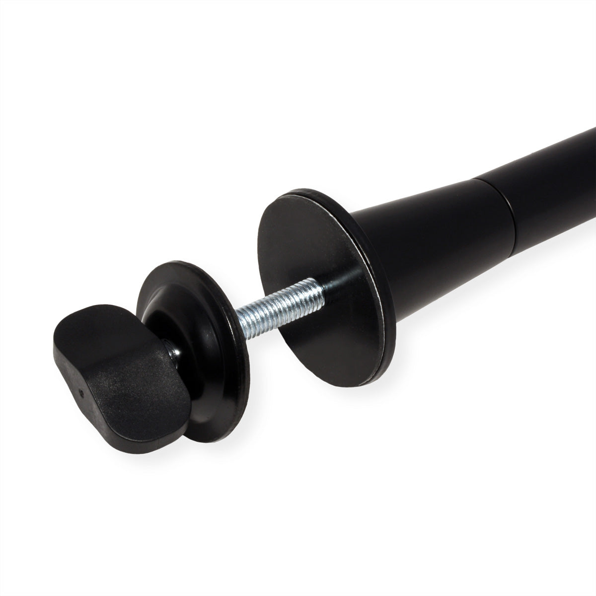 ROLINE Mikrofonständer (Auslegerarm) – Aluminium, Tragkraft 0,5 kg, Tischstärke 10–60 mm, Schwarz