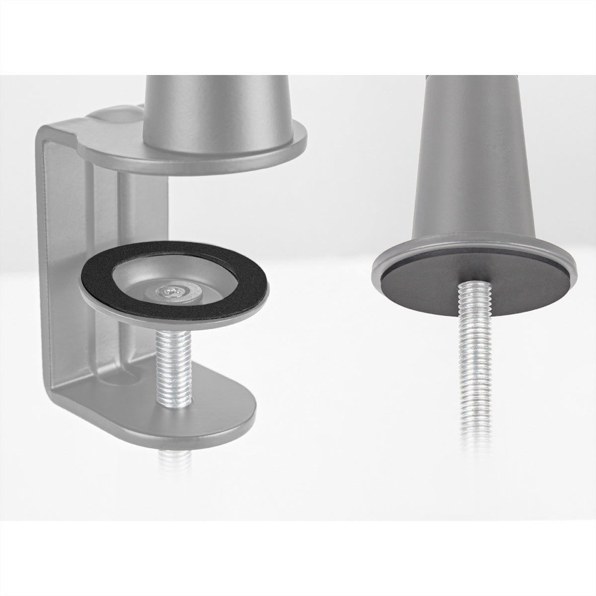 ROLINE Mikrofonständer (Auslegerarm) – Aluminium, Tragkraft 0,5 kg, Tischstärke 10–60 mm, Schwarz