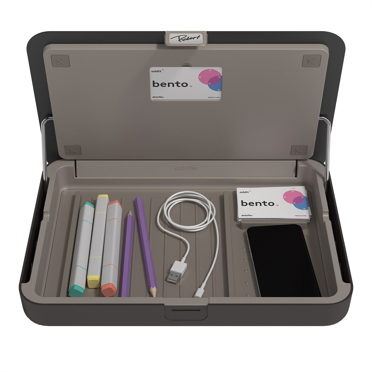 Dataflex Laptop-Ständer – für Notebooks bis 15" – höhenverstellbar, 6 kg Traglast – Schwarz