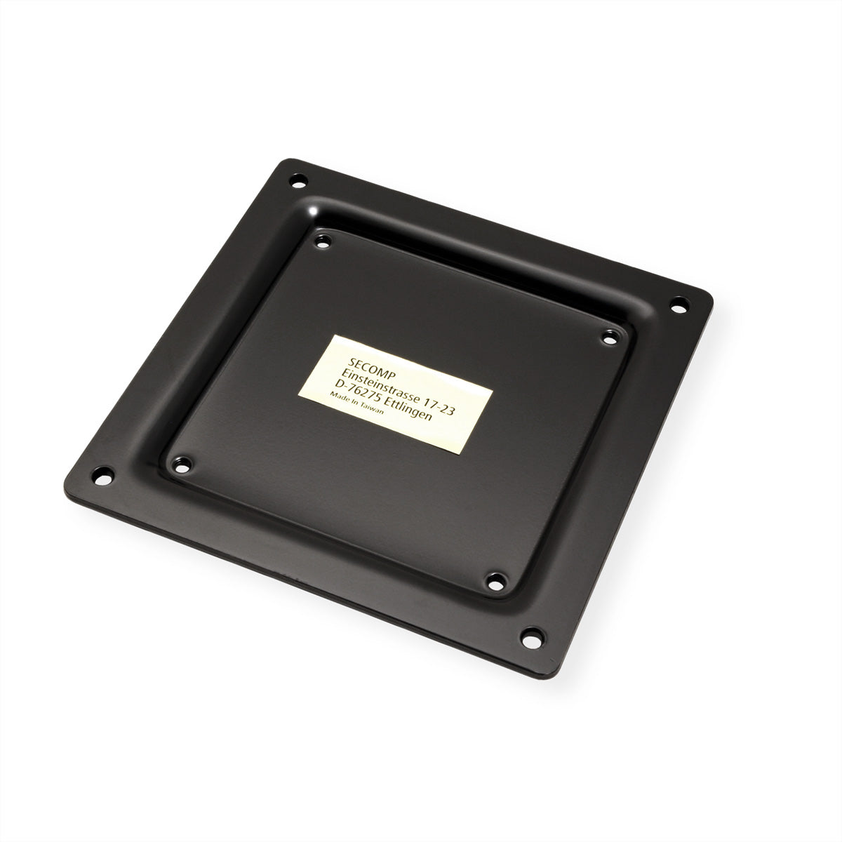 ROLINE VESA-Adapterplatte – VESA 75×75/100×100 mm – bis 32" – inkl. Befestigungsschrauben – Schwarz