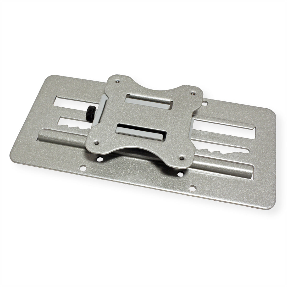 ROLINE VESA-Adapterplatte – bis 27" – VESA 75×75/100×100 mm – bis 8 kg/Monitor – höhenverstellbar – silber
