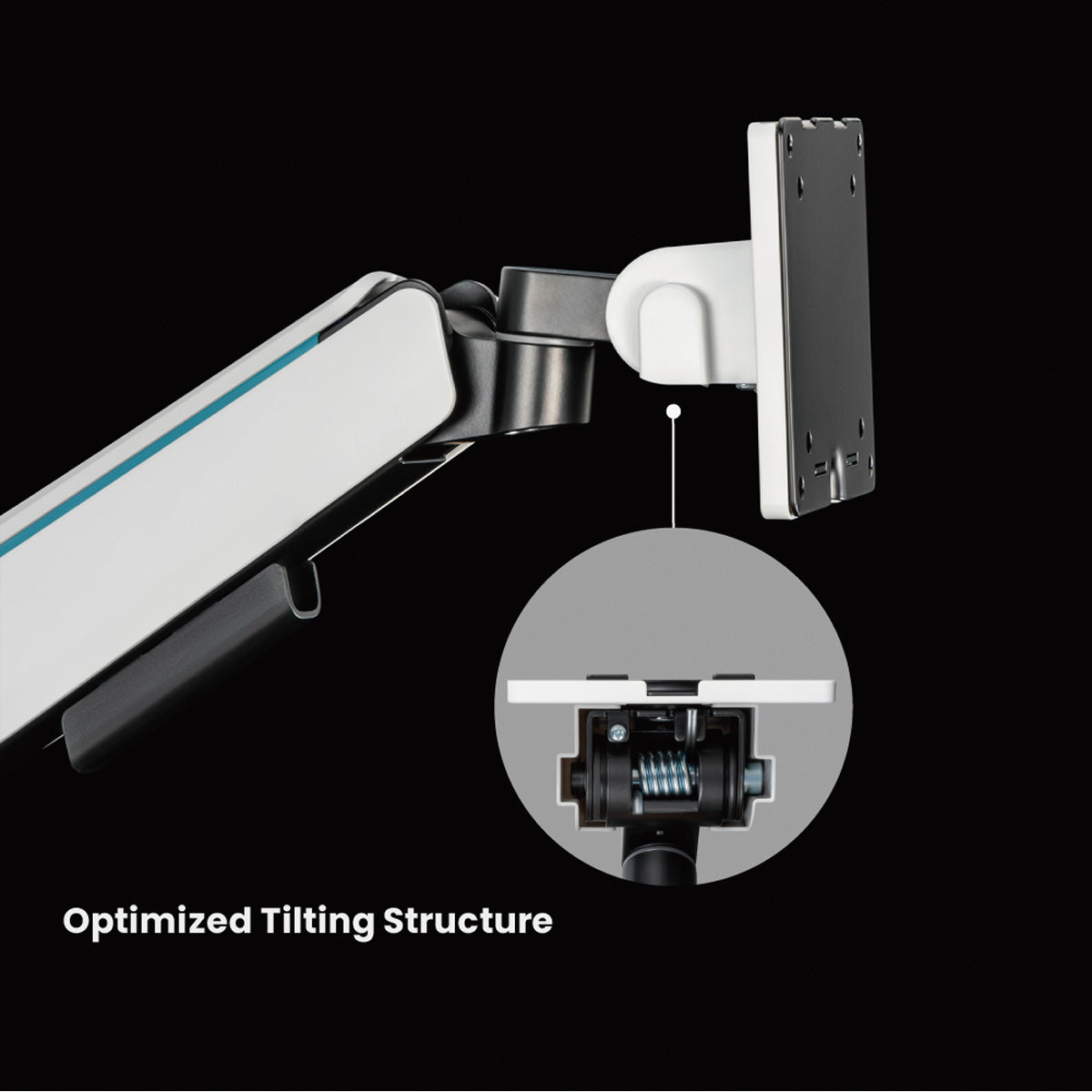 ROLINE Monitorarm Tischhalterung – Klemme/Durchführung – 1 Monitor – 17–49" – VESA 75×75/100×100 mm