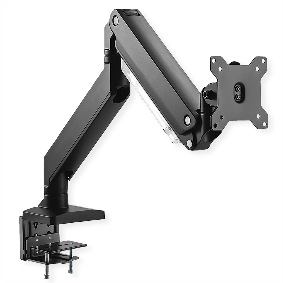 ROLINE Monitorarm Tischhalterung – 1 Monitor – 17–49" – VESA 75×75/100×100 mm – bis 18 kg/Monitor – Gasfeder