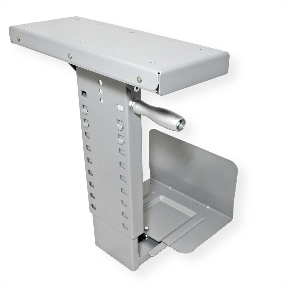 ROLINE CPU-Halterung (Untertisch) – bis 30 kg, silber, Stahl