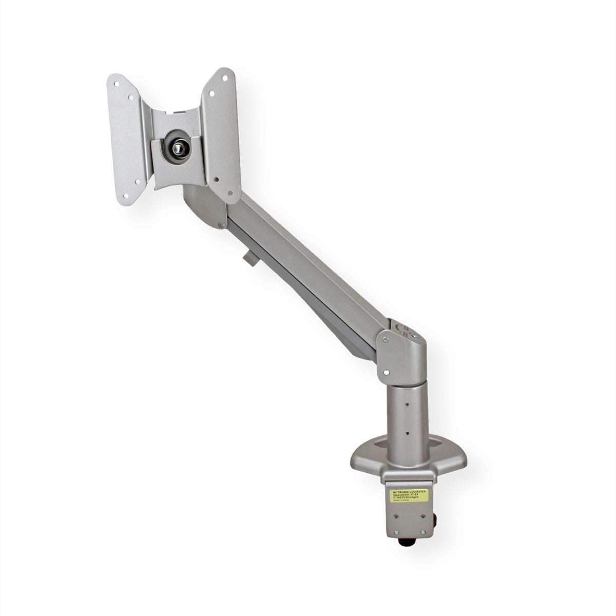 ROLINE Monitorarm Tischhalterung – Klemme/Durchführung – VESA 75×75/100×100 mm – bis 8 kg/Monitor