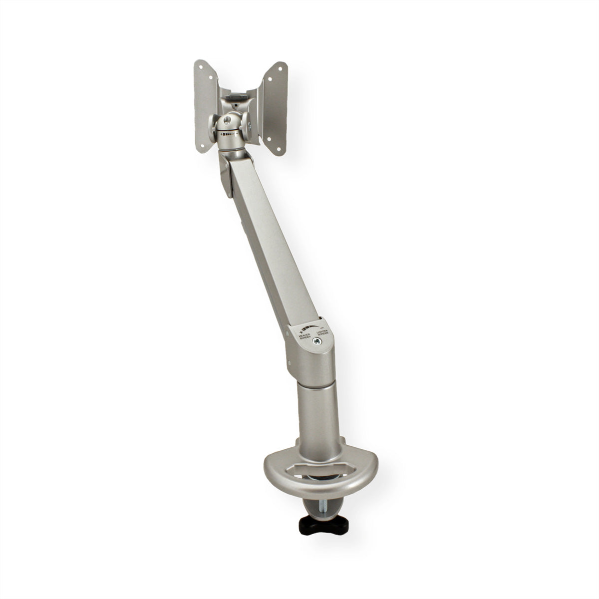 ROLINE Monitorarm Tischhalterung – Klemme/Durchführung – VESA 75×75/100×100 mm – bis 8 kg/Monitor